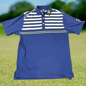 FootJoy Men M Ireland Shakey Puddin Dragon 88% Polyester 12% Spandex Lime Green